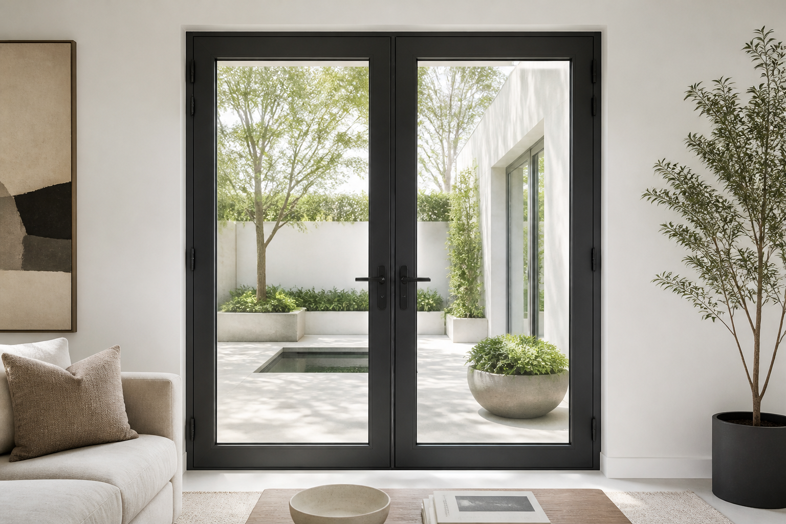 VLX 100 Double Swing / French Door in Dallas, TX | Meridian Windows and Doors Dallas - detail 6